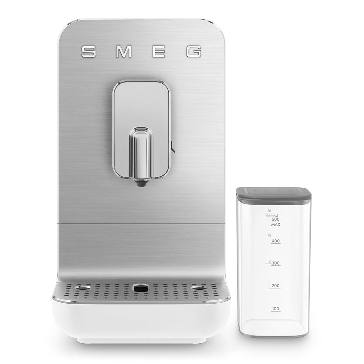 SMEG MACHINE À CAFÉ AVEC BROYEUR INTÉGRÉ BLANC MAT 19B INTUITIVE