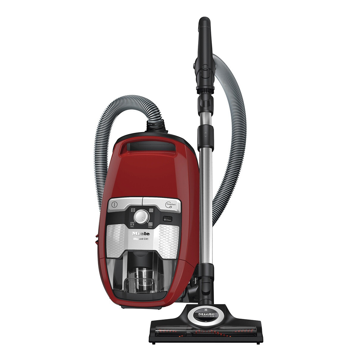 MIELE TRAINEAU SANS SAC COLORIS: ROUGE, MOTEUR POWERLINE (890W), TUBE