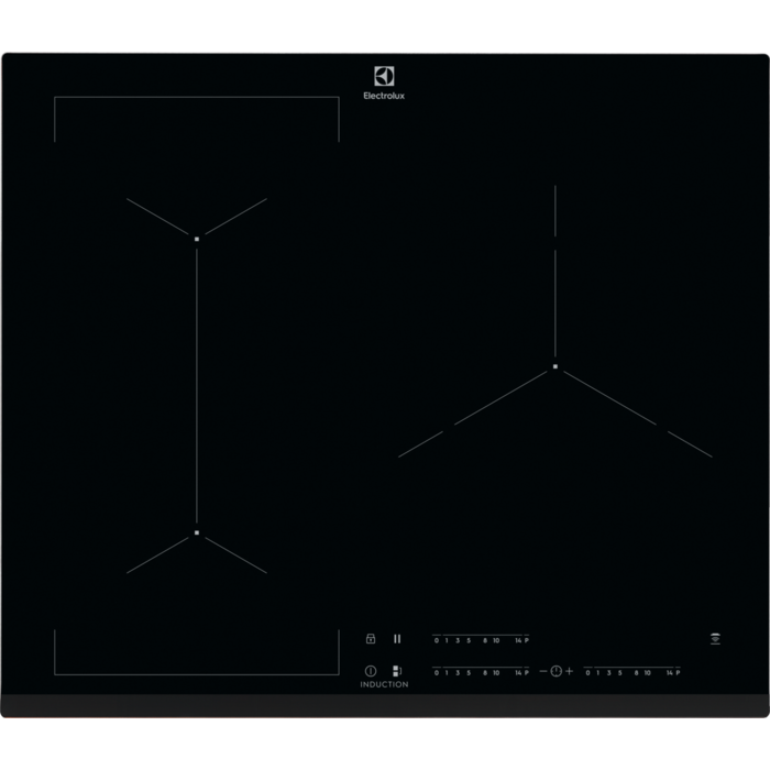 ELECTROLUX INDUCTION 3 FOYERS FONCTION BRIDGE 15 POS BRANCH 16/20/32A