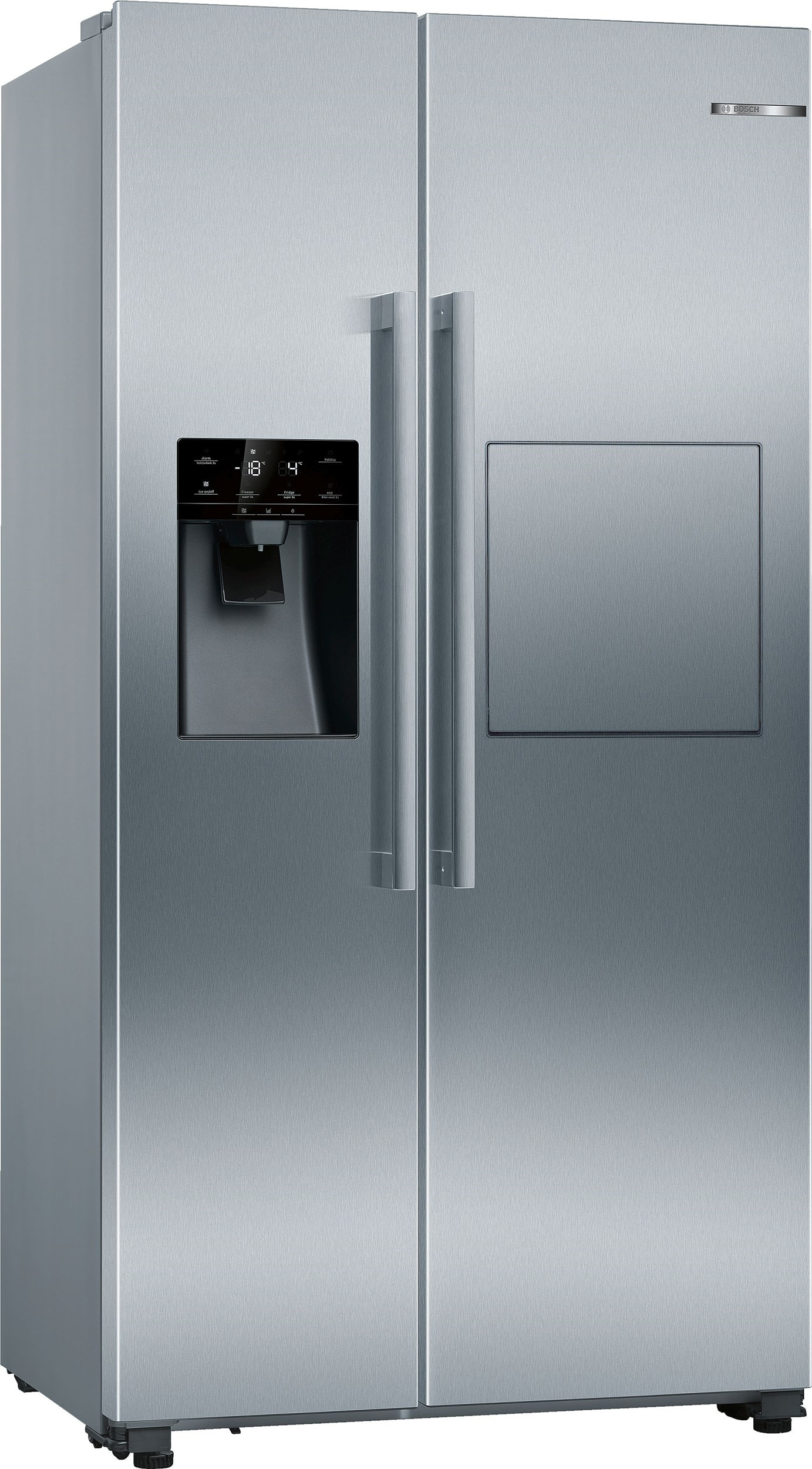 BOSCH| - REFRIGERATEUR AMERICAIN POSE-LIBRE - PORTE: INOX-EASYCLEAN 