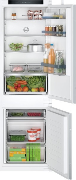 BOSCH| REFRIGERATEUR COMBINE INTEGRABLE, SER4, LOW FROST, CLASSE ENE