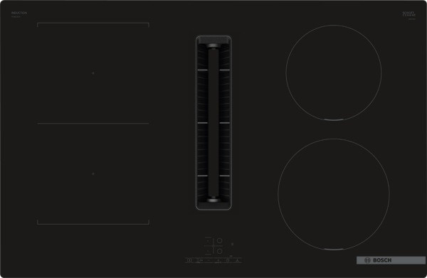 BOSCH| TABLE ASPIRANTE, 80 CM, SER4, NOIR, COMBIINDUCTION, 4 FOYERS,