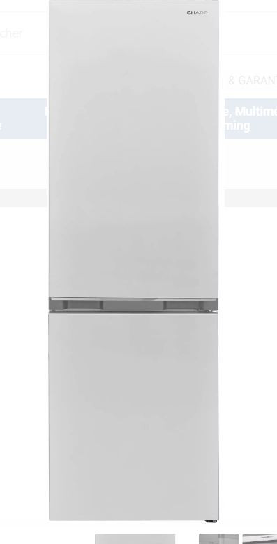 SHARP COMBI POS 268L 184 + 84 170 X 54.4  E BLANC