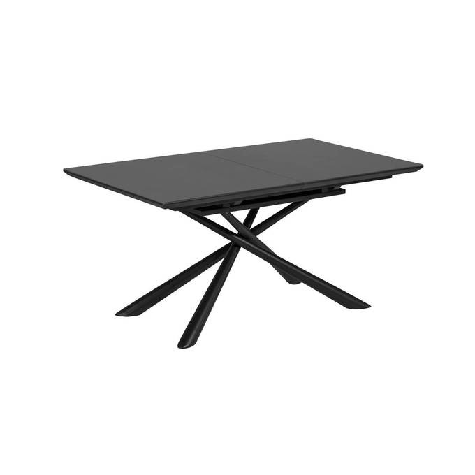 LFSAL TABLE SALLE A MANGER EXTENSIBLE THEONE 160/210*90 VERRE NOIR