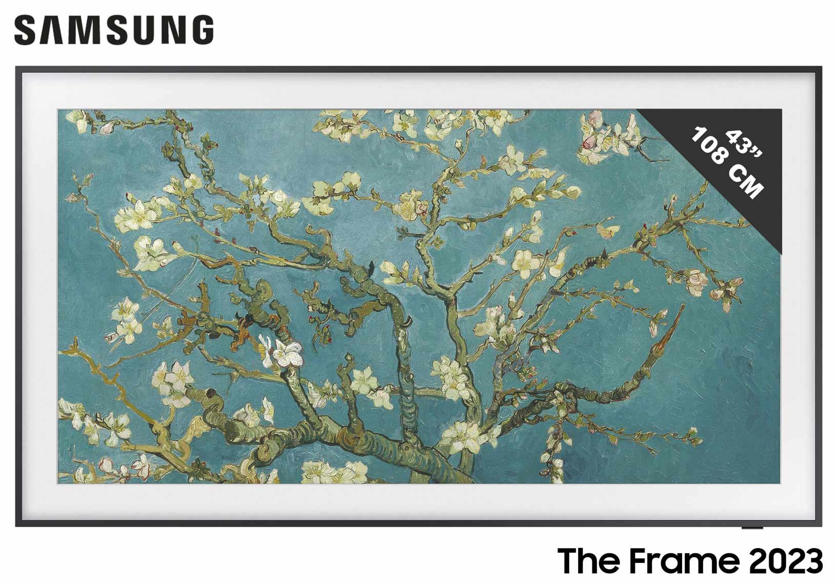SAMSUNG QLED 109CM THE FRAME 4K ONE CONNECT WI FI ART STORE G 2023