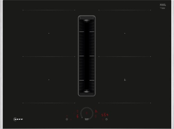 NEFF| TABLE ASPIRANTE, 70 CM, N70, NOIR, COMBIINDUCTION, 4 FOYERS, 2