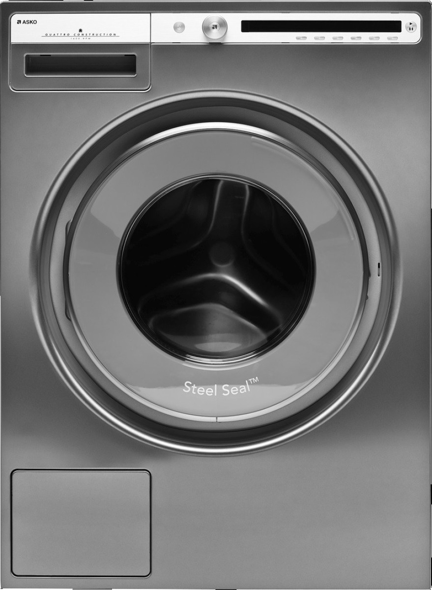 ASKO|LAVE-LINGE-8KG-1600 TOURS/MIN-COULEUR TITANIUM-ECRAN LCD HAUTE 